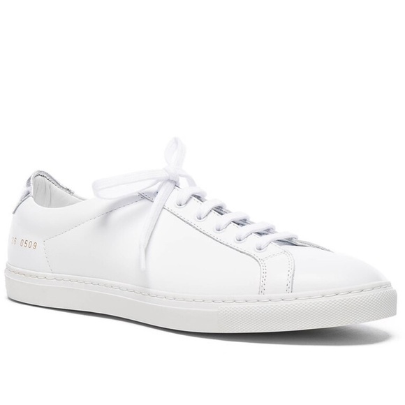 Common Projects Retro Low White and Silver Sneaker - Picture 1 of 7
